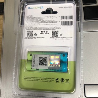 Vĩ 2 Pin sạc AAA  Ravpower 1000mAh (3A)