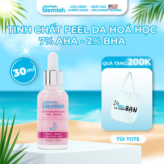 Tinh chất Peel da AHA + BHA tái tạo mờ thâm làm mịn da Bye Bye Blemish Skin Resurfacing Peel Serum 30ml