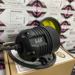 đèn trợ sáng l4x chip t6 siêu sáng tặng kèm len vàng phá sương chieu xa 200m