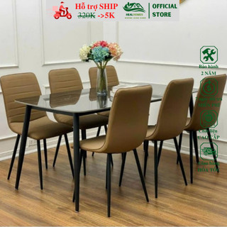 Bàn ăn cơm kết hợp ghế Nate nhập khẩu phòng ăn phòng khách sang trọng / HEALHOMES