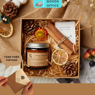 Set Hộp Quà - Nến thơm kèm phụ kiện 200gam - Quà tặng sinh nhật,giáng sinh,bạn gái,20/10 và 8/3