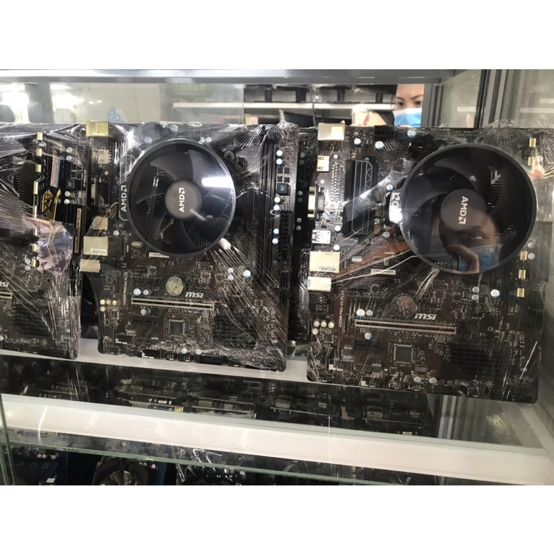Combo AMD Main Msi A320+Cpu zyzen 1500x+ ram 8g -còn G2200 chạy on ko cần cạc rời
