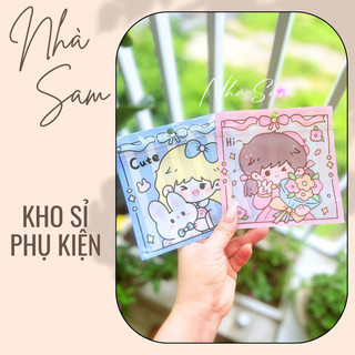 Set 10 túi zip đựng cột tóc kẹp tóc phụ kiện