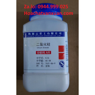 Chất Silicon dioxide trung quốc SiO2 lọ 500g CAS 7631-86-9 Điôxít silic 99% bột