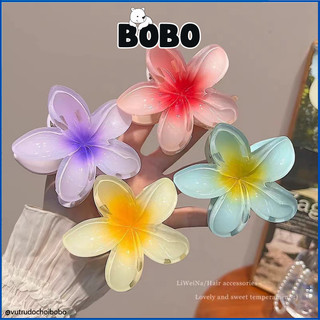Kẹp tóc hoa sứ hoa đơn nhiều màu sắc kẹp tóc cho nữ đi biển