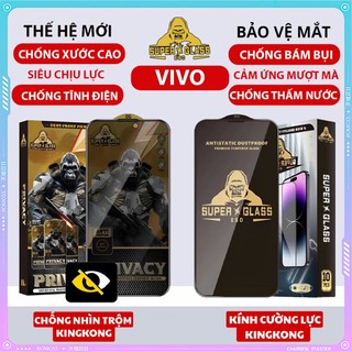 Kính cường lực kingkong,vivo s1 / s1 pro chống va đập, chống nhìn trộm vivo y17s full màn thế hệ mới