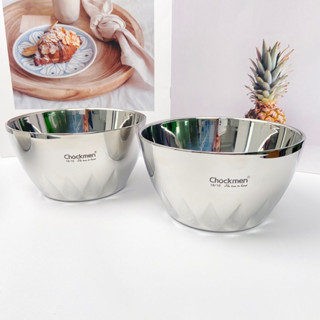 Bát Inox Chockmen Cách Nhiệt 2 Lớp Chống Nóng Size 12cm Inox 304 Của Đức
