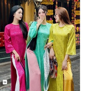 Cách tân suông lụa Gấm đỏ và nhiều màu sắc đẹp
