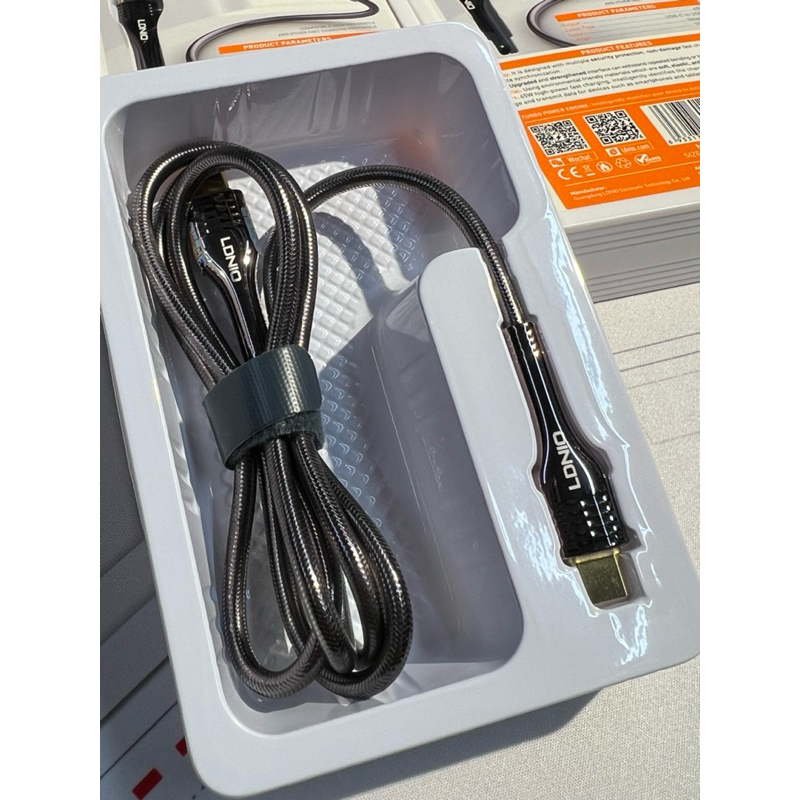 LDNIO LC651C 1m 65W USB_C cáp hỗ trợ PD và QC nhanh chóng sạc điện thoại di động sạc cáp dữ liệu