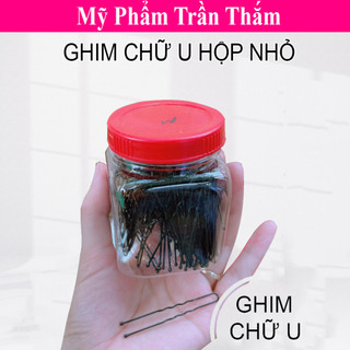Ghim Chữ U Cài Tóc , Đựng Trong Hộp Cao Cấp Mica hộp nhỏ
