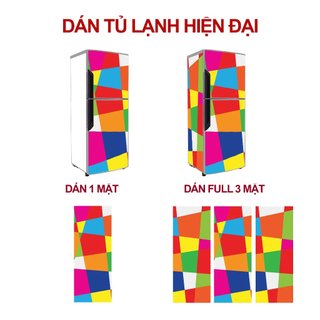 Decal tủ lạnh hottrend - ĐA SẮC MÀU -Decal chống thấm nước