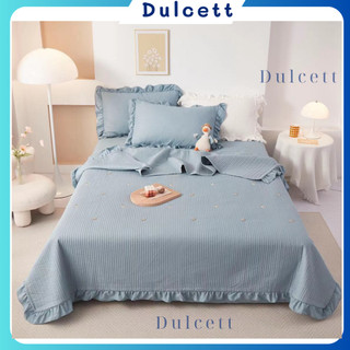 Bộ chăn ga gối Vintage chất Cotton Solid 💕 set 4 món chăn chần hè - hàng nhập loại 1.