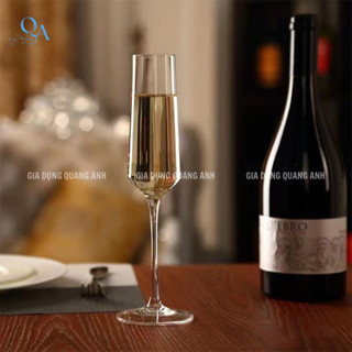Ly thuỷ tinh uống vang trắng Champagne cao cấp | Ly sâm panh thuỷ tinh | Ly vang | Ly whisky 200ml