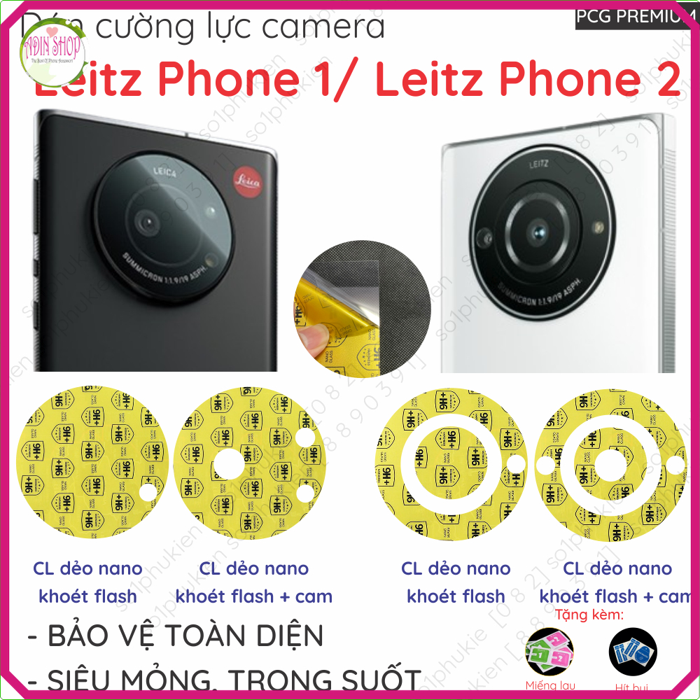 (Mua 1 tặng 1) Dán cường lực camera dành cho Leitz Phone 1 Phone 2 Phone 3 loại nano chống bể kính c