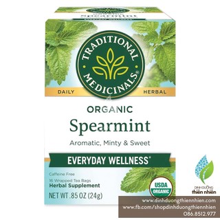 Trà Bạc Hà Spearmint Hữu Cơ Traditional Medicinals Organic Spearmint