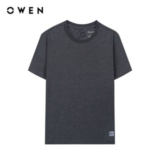 OWEN - Áo thun nam Tshirt ngắn tay Body Fit màu Đen chất liệu COTTON MODAL - TSN233240