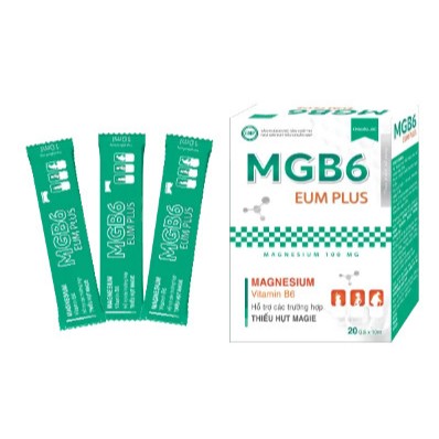 Magie B6 EUM plus bổ sung magine giảm trằn trọc quấy đêm tăng cường sức khỏe cho bé gói uống 01 gói