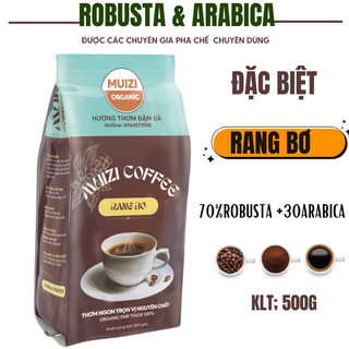 Cà phê hạt nguyên chất,rang bơ, robusta 70%+30% arabica loại đặcbiệt