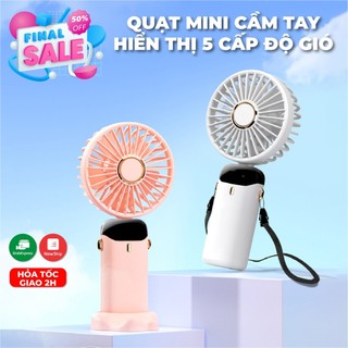 Quạt sạc mini cầm tay pcx bỏ túi 5 cấp độ - PCX13824