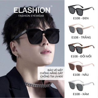 Kính râm thời trang nam nữ ELASHION, kính mát với thiết kế tinh tế thanh lịch chống tia UV - E108