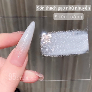 sơn gel thạch gạo nhũ trắng , khổng tước , cầu vồng các mã 15ml