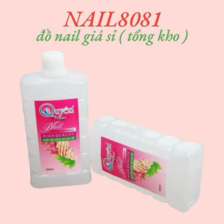 Nước lau gel Queen chai 500ml , Axiton lau gel rửa móng tay