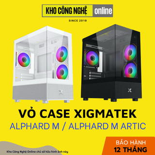 Vỏ case máy tính xigmatek alphard m 3gf / alphard m artic 3gf tặng kèm 03 fan xigmatek g20f