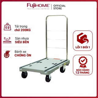 Xe đẩy hàng 4 bánh siêu gấp gọn sàn nhựa Đài Loan ADVINDEQ AV230 chở 230kg chính hãng bảo hành 12 tháng