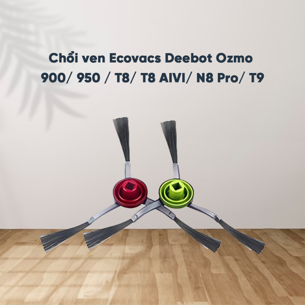 Chổi ven robot Ecovacs Deebot OZMO 920/950/900/T8/T8AIVI/T9/N8/X1Omni/N10/T10_Màu xám đen