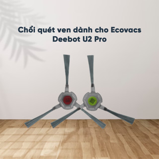 Chổi quét ven robot hút bụi,lau nhà thông minh Ecovacs Deebot U2 Pro_Hàng chính hãng