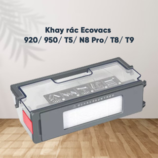 Khay Đựng Rác Robot Hút Bụi Ecovacs 920/ 950/ T5/ N8 Pro/ T8/ T9 - Hàng Chính Hãng