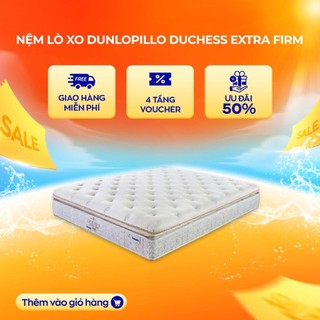 Nệm lò xo Dunlopillo Duchess Extra Firm 29cm bạc Nano kháng khuẩn bảo hành 10 năm VN