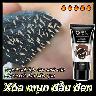 Mặt nạ lột mụn đầu đen Mặt nạ mụn Mặt nạ trắng da 60ml Lột mụn đầu đen mũi Tẩy tế bào chết da mặt Se khít lỗ chân lông