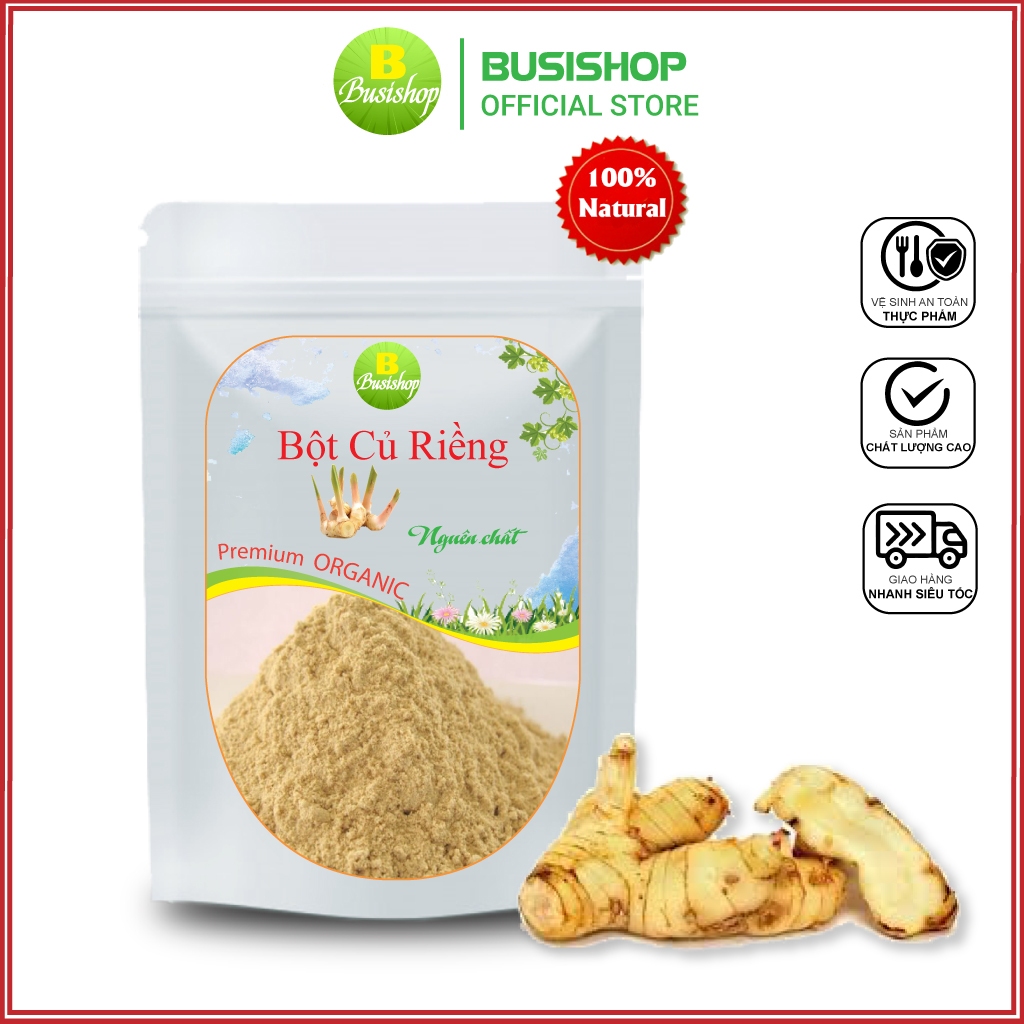 Bột củ riềng nguyên chất 100g (thơm, mịn)