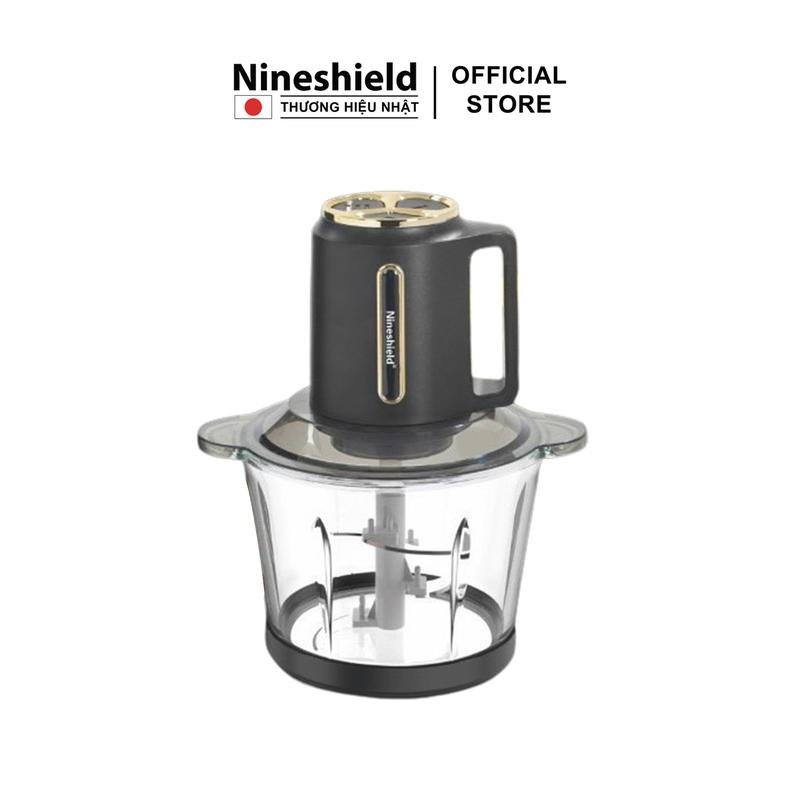 Máy xay thịt Nineshield KB-M6 - Dung lượng 2L, cối thủy tinh, lưỡi dao inox
