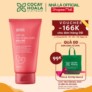  Tẩy Da Chết Đậu Đỏ 2in1 Cỏ Cây Hoa Lá, Mặt Nạ Dưỡng Da, Cấp Ẩm,Tẩy Da Chết Cho Mẹ Bầu 150gr