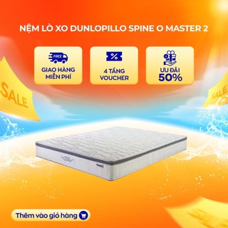 Nệm lò xo Dunlopillo Spine O Master ngăn chặn vi khuẩn tối đa bảo hành bởi Vua Nệm