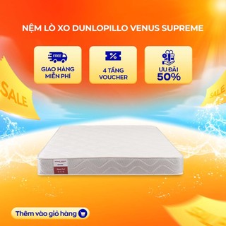 Nệm lò xo Dunlopillo Venus Supreme lò xo không gỉ đọ đàn hồi cao bảo hành bỏi Vua Nệm