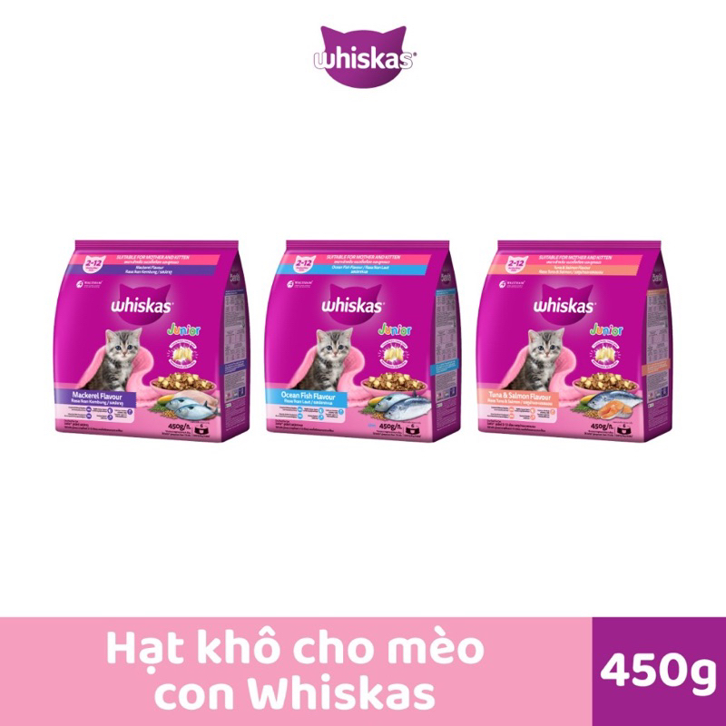 HẠT MÈO CON WHISKAS 450G