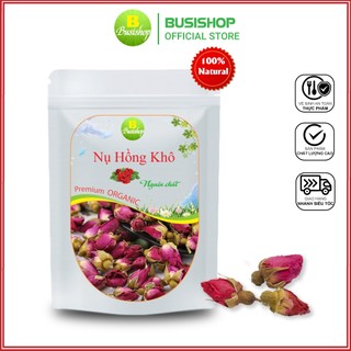 Trà Nụ Hoa Hồng Sấy Khô 100g, Pha trà thư giãn, Tốt cho tim mạch