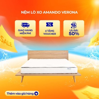 Nệm lò xo túi độc lập Amando Verona 23cm tại Vua Nệm - Cho giấc ngủ cân bằng, trọn vẹn và thư thái