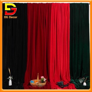   HỎA TỐC  Rèm Vải Nhung Dày Đẹp Decor Noel Tết Trang Trí Sự Kiện Làm Phông Nền Chụp Ảnh DC-610 