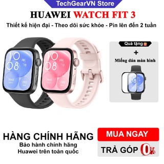 Đồng hồ thông minh Huawei Watch Fit 3, Pin 7 ngày, Hàng chính hãng