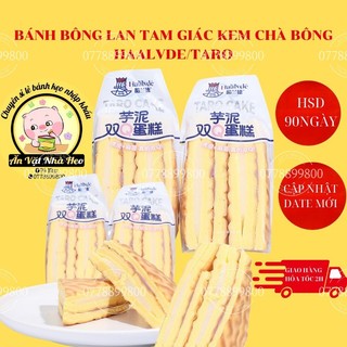 Bánh bông lan tam giác kem chà bông nhiều lớp Haalvde taro cake (cái)