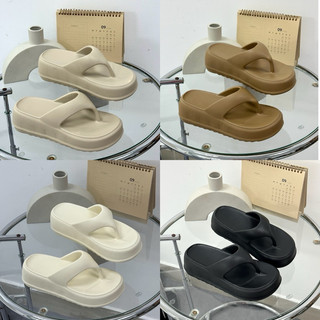 Dép kẹp đúc cao su không thấm nước đế cao 6cm êm chân / đổi size / bảo hành michi.michi