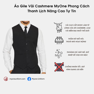 Áo Gile Nam Công Sở Vải Cashmere MyOne Phong Cách Thanh Lịch Nâng Cao Tự Tin MV120002