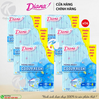 [Tặng 4 Miếng ] Combo 6 Gói Diana Hàng Ngày Sensi Cool Fresh ( 1 gói / 40+4 miếng )
