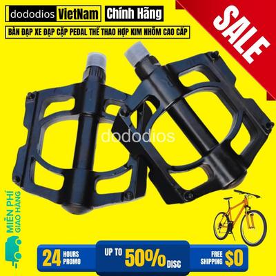 Bàn Đạp Xe Đạp Cặp Pedal Thể Thao Hợp Kim Nhôm Cao Cấp - Họa Tiết Ngẫu Nhiên, Pedal xe đạp trẻ em - Chính Hãng Dododios