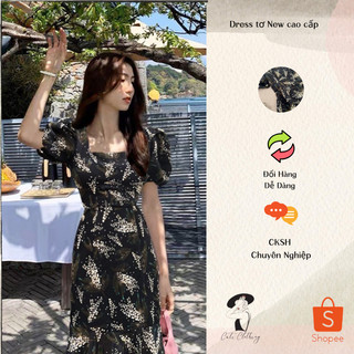 Đầm Maxi Hoa Cổ Vuông Đuôi Cá Chất Tơ Mềm Mịn A2212 - Thời Trang Nữ Tín