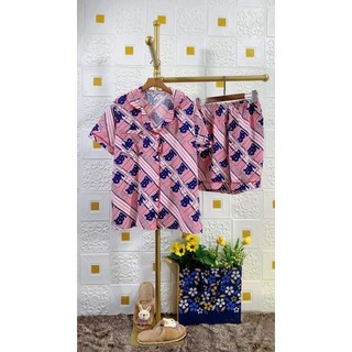 [HCM] (65-80kg) Đồ bộ pijama bigsize TNQN đùi lụa hàn/nhật. Đồ bộ đùi bigsize lụa. pyjama